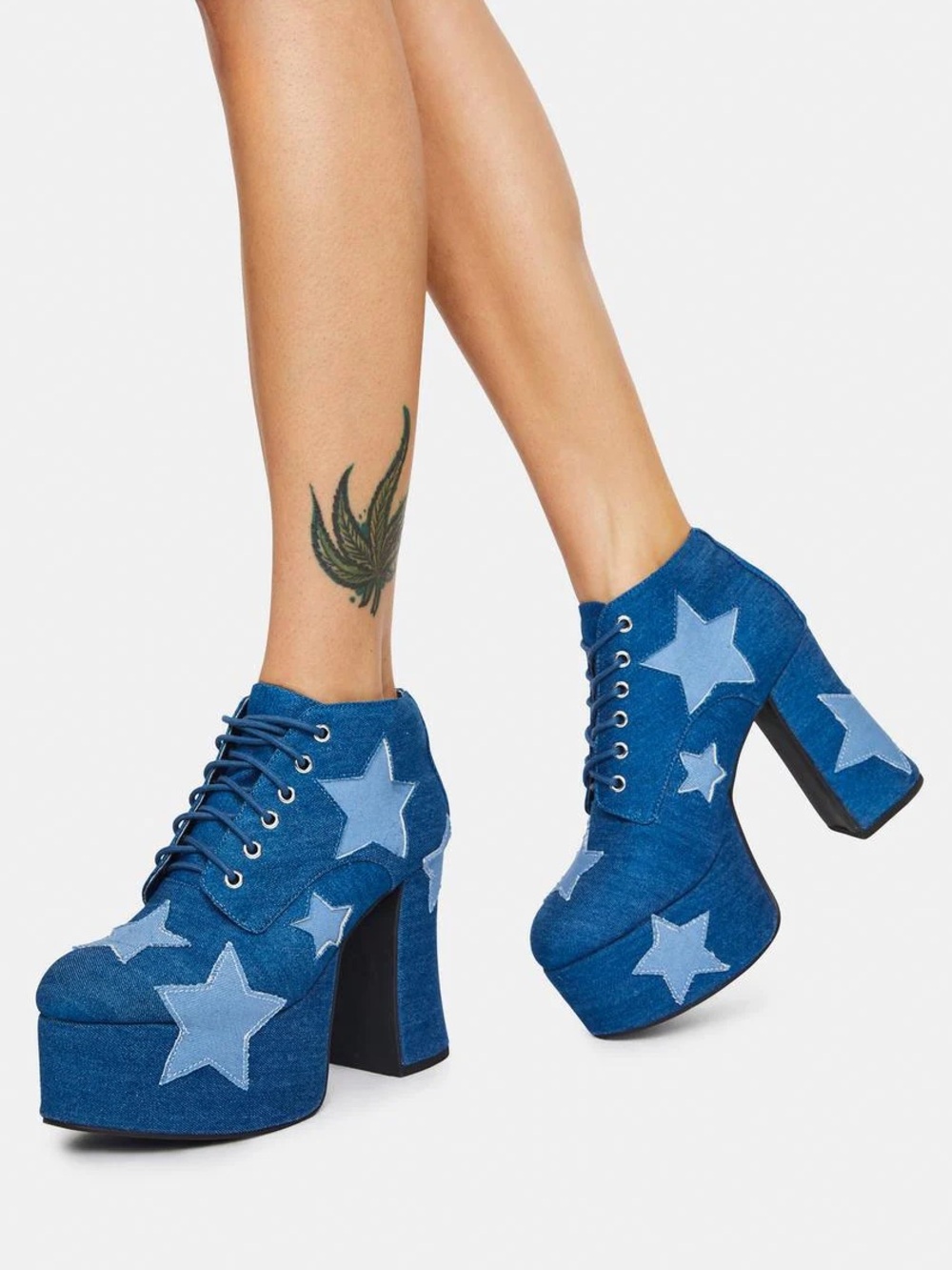 Shoot For The Stars Playhaus Highheel Platforms Size 8 NWOT - Picture 2 of 8